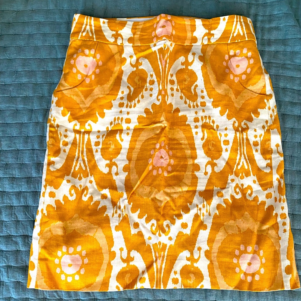 J.Crew Linen Pencil Skirt